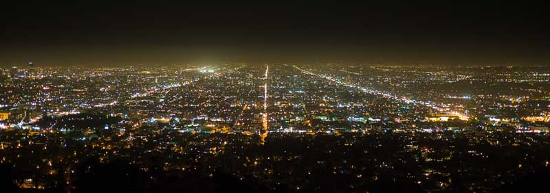 Night view of Los Angeles
