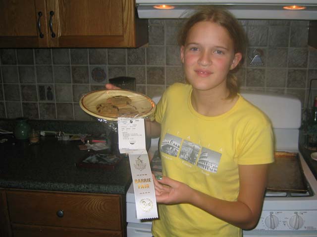 Kristin with prize winning cookies