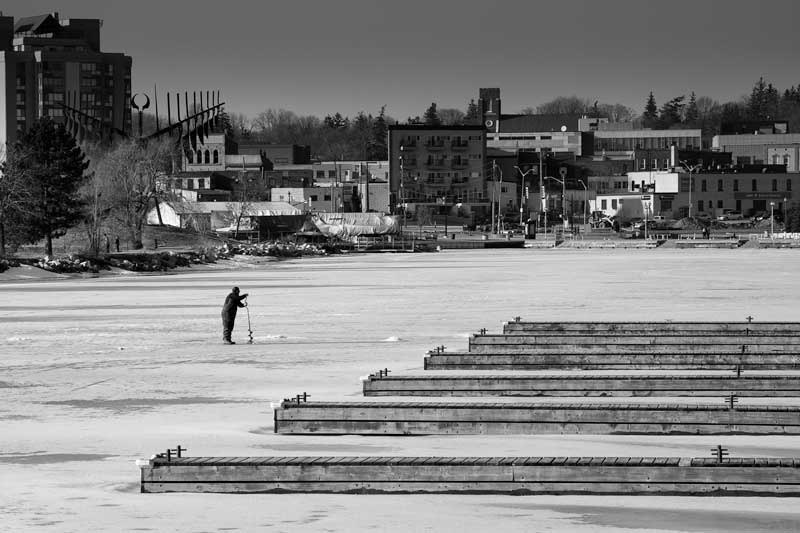 Ice Fishing on Kempenfelt Bay