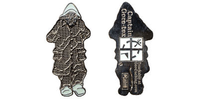 Captain Gore-Tex geocoin glow in the dark