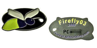 Firefly03 glow-in-the-dark geocoin