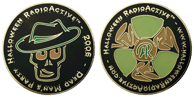 Halloween Radioactive glow-in-the-dark geocoin