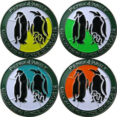 PengoFamily geocoin set