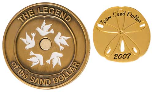 Team Sand Dollar geocoin