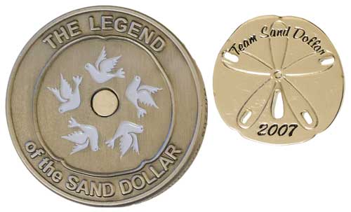 Team Sand Dollar geocoin