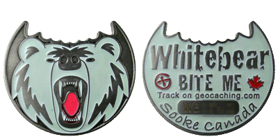 Whitebear BITE ME geocoin